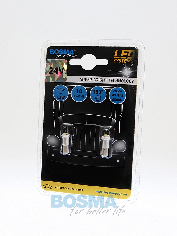 ŻARÓWKA 24V SMDx1 T05 WHITE 2SZT 3949 ŻARÓWKA 24V SMDx1 T05 WHITE 2SZT 3949