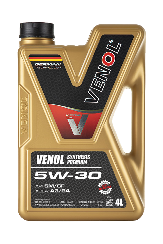 VENOL SYNTHESIS PREMIUM 5W-30 4L SM/CF VENOL SYNTHESIS PREMIUM 5W-30 4L SM/CF