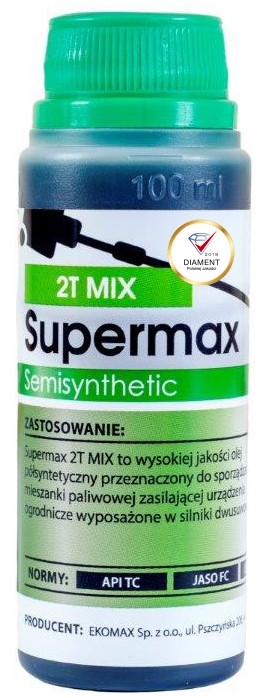 SUPERMAX 2T MIX OLEJ DO PIŁ ZIELONY 100ML EKOMAX SUPERMAX 2T MIX OLEJ DO PIŁ ZIELONY 100ML EKOMAX