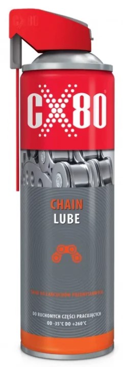 CX80 CHAIN LUBE 500ML SMAR DO ŁAŃCUCHÓW PRZEM. CX80 CHAIN LUBE 500ML SMAR DO ŁAŃCUCHÓW PRZEM.