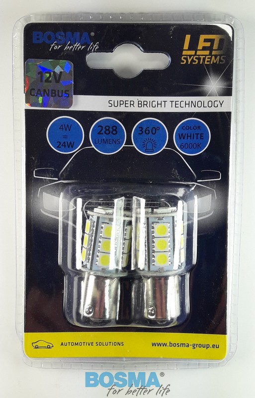 ŻARÓWKA 12V LEDx18 BA15S SMD5050 CANBUS 5196 ŻARÓWKA 12V LEDx18 BA15S SMD5050 CANBUS 5196