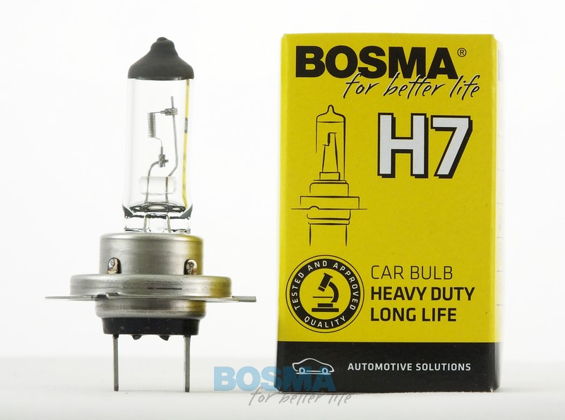 ŻARÓWKA 12V H7 55W PX26D LONG LIFE BOSMA ŻARÓWKA 12V H7 55W PX26D LONG LIFE BOSMA