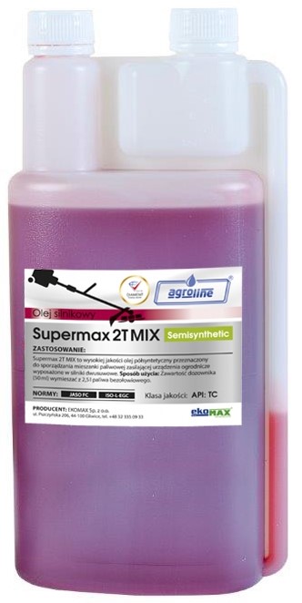 SUPERMAX 2T MIX OLEJ DO PIŁ CZERWONY 1L EKOMAX SUPERMAX 2T MIX OLEJ DO PIŁ CZERWONY 1L EKOMAX
