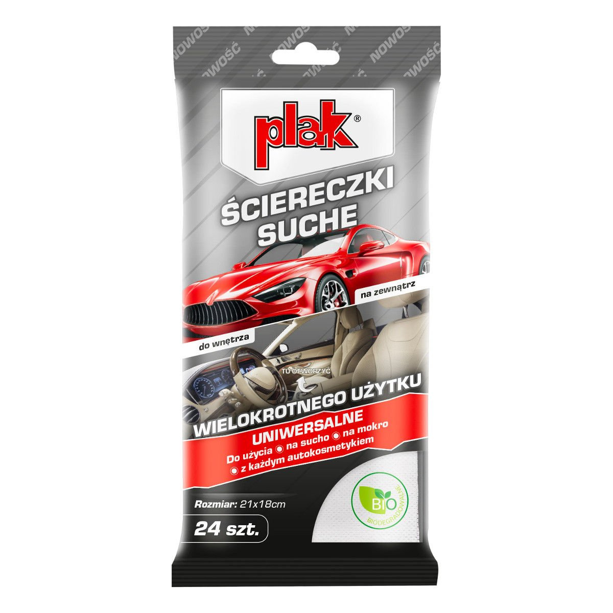 ŚCIERECZKI SUCHE MAXI 24 SZT PLAK ŚCIERECZKI SUCHE MAXI 24 SZT PLAK