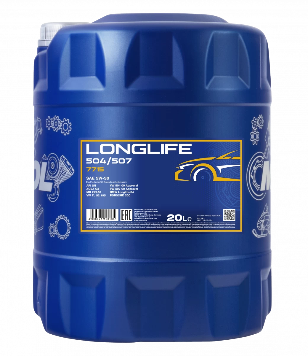MANNOL OEM VW 5W-30 504.00 507.00 20L MANNOL OEM VW 5W-30 504.00 507.00 20L
