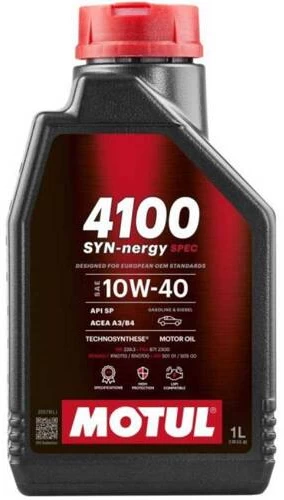 MOTUL 4100 SYN-NERGY SPEC 10W-40 1L MOTUL 4100 SYN-NERGY SPEC 10W-40 1L